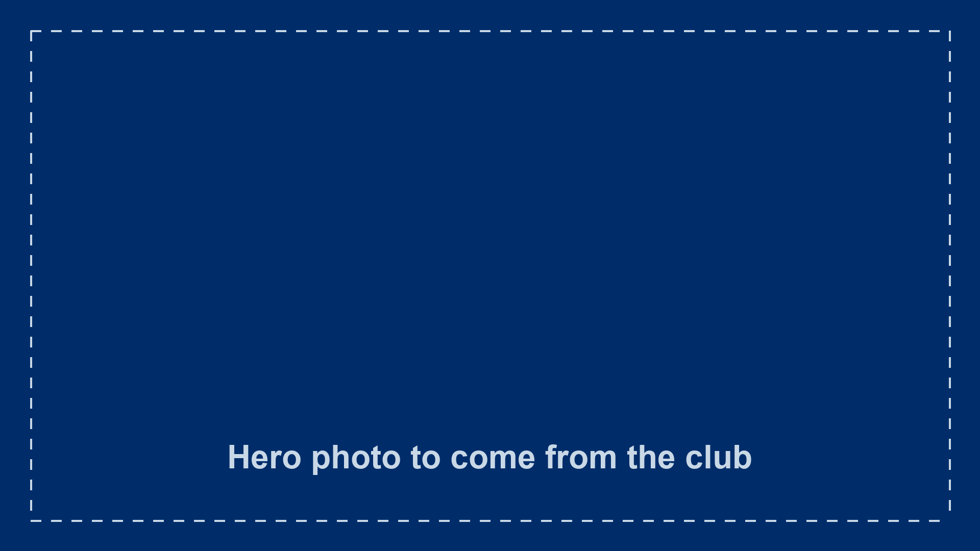 Hero photo to come from the club